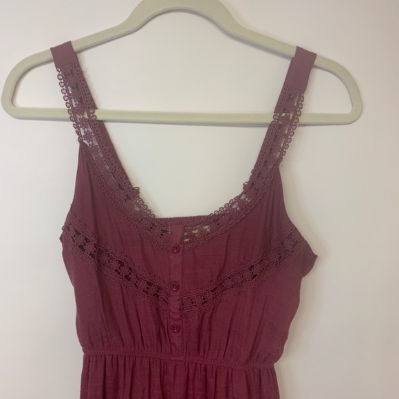 Women’s Maxi Dress Boho Whimsical Romantic Cottagecore Feminine Prairie Lace - Picture 2 of 11